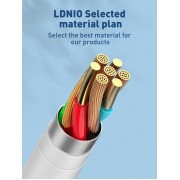 LDNIO καλώδιο USB-C σε USB-C LC611C, 65W PD, 1m, πράσινο