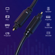 CABLETIME καλώδιο ήχου Toslink CT-AV380-H035, 2m, μαύρο