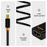 CABLETIME αντάπτορας mini DisplayPort σε HDMI CT-AV589-02G4K, 4K/30Hz, μαύρος