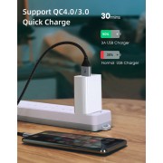 CABLETIME καλώδιο USB-C σε USB CT-C160-PU32-CMAMN1, 3A, 480Mbps, 0.25m, μαύρο