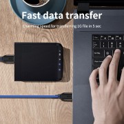 CABLETIME καλώδιο USB 3.0 CT-C160-U3-AMAM, 5Gbps, 1m, μπλε