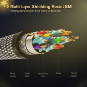 CABLETIME καλώδιο HDMI AV540-USHEAAG με Ethernet, slim, 4K/60Hz, 18 Gbps, 1.8m, μπλε