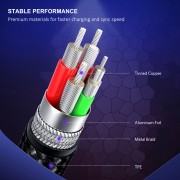CABLETIME καλώδιο USB-C σε USB CT-C160-PU32-CMAM, 2.4A, 480Mbps, 1m, μπλε