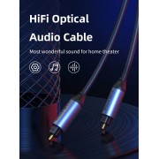 CABLETIME καλώδιο ήχου Toslink CT-AV380-P04GN, gold plated, 5mm, 3m, μαύρο