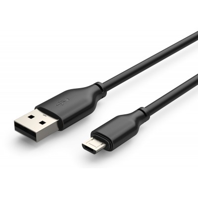 CABLETIME καλώδιο micro USB σε USB CT-C165-05G, 2.4A, 480Mbps, 0.25m, μαύρο