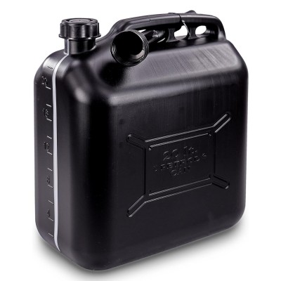 PROPLUS δοχείο καυσίμων 530047 με σπιράλ, πλαστικό, 20lt, μαύρο