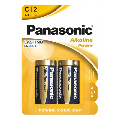 PANASONIC αλκαλικές μπαταρίες Alkaline Power LR14/C, 1.5V, 2τμχ