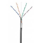 GOOBAY καλώδιο δικτύου 57294, CAT 5e F/UTP, CCA, έως 40m, 100m, μαύρο