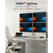 GOOBAY HDMI splitter 58482, 4 σε 1, 4K/30Hz, μαύρο