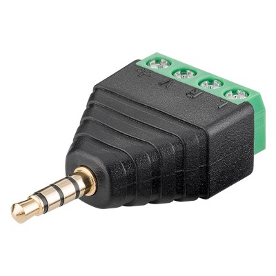 GOOBAY βύσμα 3.5mm σε Terminal Block 4-pin 59198