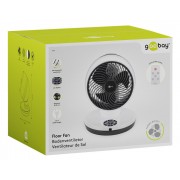 GOOBAY ανεμιστήρας δαπέδου 59515 με χειριστήριο, 23cm, 70W, λευκός