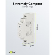 GOOBAY τροφοδοτικό 59574 για DIN rail, 5V/2.4A, 12W, IP20