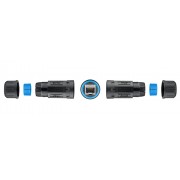 GOOBAY αδιάβροχος σύνδεσμος RJ45 Cat 6A 59582, IP68, μαύρος