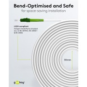 GOOBAY καλώδιο οπτικής ίνας LC-APC 59587, Singlemode OS2, 5m, λευκό