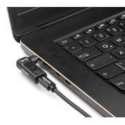 DELOCK αντάπτορας τροφοδοσίας 60011, USB-C σε 5.5x2.5mm, 90°, μαύρος