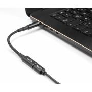DELOCK καλώδιο τροφοδοσίας 60036, USB-C σε Dell 4.5x3.0mm, 15cm, μαύρο