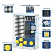 KEYESTUDIO 51 Microcontroller Game Boy 60720213 για Arduino, 4 παιχνίδια