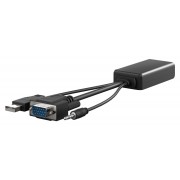 GOOBAY αντάπτορας VGA σε HDMI 61259, 3.5mm Jack, 1080p/60Hz, μαύρος