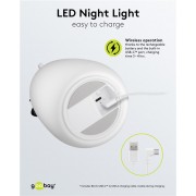 GOOBAY LED φωτιστικό νυκτός πολική αρκούδα 61647, RGB, επαναφορτιζόμενο, λευκό