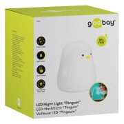 GOOBAY LED φωτιστικό νυκτός πιγκουίνος 61648, RGB, επαναφορτιζόμενο, λευκό