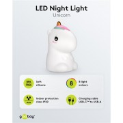 GOOBAY LED φωτιστικό νυκτός μονόκερος 61649, RGB, επαναφορτιζόμενο, λευκό
