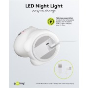 GOOBAY LED φωτιστικό νυκτός μονόκερος 61649, RGB, επαναφορτιζόμενο, λευκό