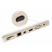 DELOCK κάλυμμα προστασίας για θύρα USB-C 64014, μαύρο, 10τμχ