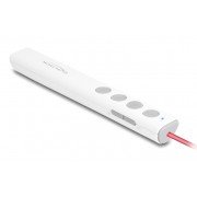 DELOCK τηλεχειριστήριο παρουσιάσεων 64251 με laser & πλήκτρα, 30m, λευκό