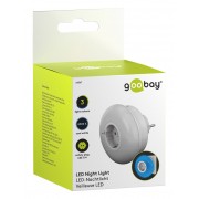 GOOBAY LED φωτιστικό νυκτός 64567, πρίζα schuko, 3 χρώματα φωτός, 6500K