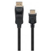 GOOBAY καλώδιο DisplayPort σε HDMI 64836, 4K/30Hz, 2m, μαύρο