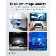 GOOBAY καλώδιο HDMI 2.1 65560 με Ethernet, 8K/60Hz, 48 Gbps, 30m, μαύρο