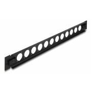 DELOCK D-Type patch panel 66900, 19"/1U, 12x ports, μαύρο