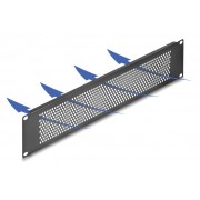 DELOCK κάλυμμα panel 67036 για 19"/2U rack, με αεραγωγούς, μαύρο