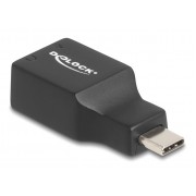 DELOCK εξωτερική κάρτα ήχου 67128, 2x 3.5mm, USB-C σύνδεση, μαύρη