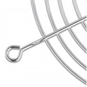 DELOCK σχάρα για 80mm ανεμιστήρα 67306, μεταλλική, ασημί