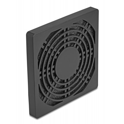 DELOCK σχάρα για 92mm ανεμιστήρα 67312 με φίλτρο σκόνης, πλαστική, μαύρη