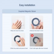 NILLKIN μαγνητικό ring & βάση Magnetic Kit για smartphone, μαύρο