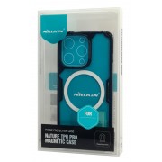 NILLKIN θήκη Nature Pro Magnetic για iPhone 14, μπλε & διάφανη