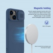 NILLKIN θήκη CamShield Silky Magnetic Silicone για iPhone 15, μαύρη