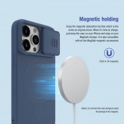 NILLKIN θήκη CamShield Silky Magnetic Silicone, iPhone 15 Pro Max, μαύρη