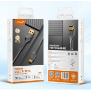 LDNIO καλώδιο USB-C σε USB LS652, 30W, 2m, γκρι