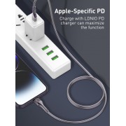 LDNIO καλώδιο Lightning σε USB-C LC651I, 30W, 1m, χρυσό