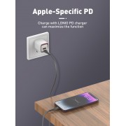 LDNIO καλώδιο Lightning σε USB-C LC671I, 30W PD, 1m, γκρι