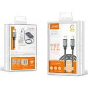 LDNIO καλώδιο Lightning σε USB-C LC441I, 30W PD, 1m, γκρι