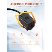 LDNIO φορτιστής μοτοσυκλέτας C108 με καλώδιο, USB/USB-C, 60W, μαύρος