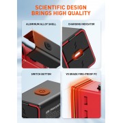 LDNIO φορτιστής μοτοσυκλέτας C108 με καλώδιο, USB/USB-C, 60W, μαύρος