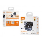 LDNIO earphones με θήκη φόρτισης T09, OWS, Φ10mm, 35/400mAh, μπλε