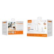 LDNIO ασύρματος φορτιστής WL01 με LED φωτισμό, 3 σε 1, 15W, λευκός