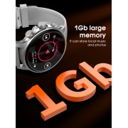 LDNIO smartwatch SW01, heart rate, 1.58" AMOLED, lP68, μαύρο