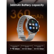 LDNIO smartwatch SW01, heart rate, 1.58" AMOLED, lP68, μαύρο